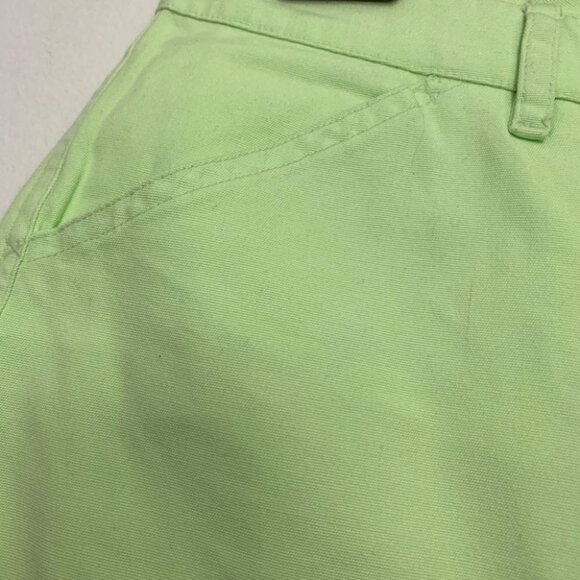 Vintage 80s/90s Northern Reflections Lime Green High-Rise Mom Shorts Sz 14 - Picture 4 of 7